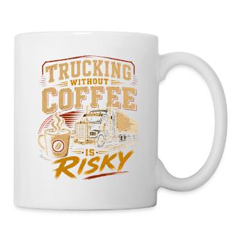 Transports de camions Logistique - Mug blanc - blanc - Droite