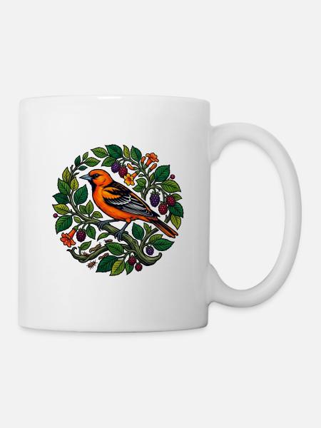 Vintage-Pirol - Tasse - Weiß