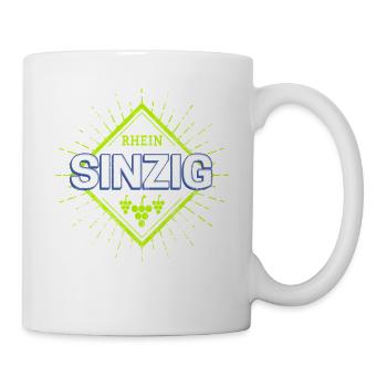 Sinzig am Rhein in Deutschland Retro Weintrauben  - Tasse - Weiß - Rechts