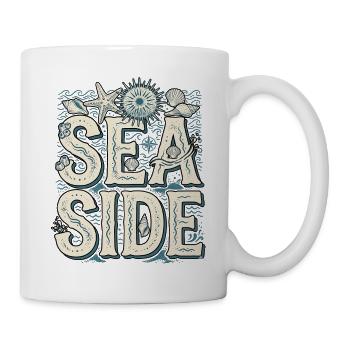 Sea and beach - Mug - white - Right