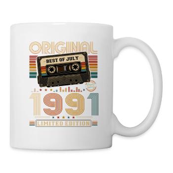 Cadeau du 35e anniversaire Millésime de juillet 1991 - Mug blanc - blanc - Droite