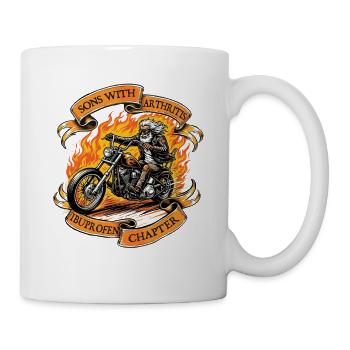 Sons With Arthritis Ibuprofen Chapter Biker - Tasse - Weiß - Rechts