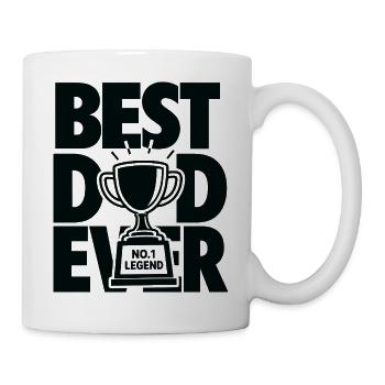 Best Dad Ever Trophy Champion - Tasse - Weiß - Rechts