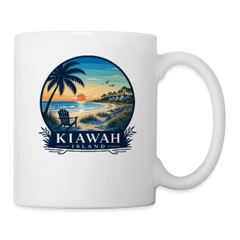 Vacances sur l’île Kiawah Atlantique, États-Unis, Caroline du Sud - Mug blanc - blanc - Droite