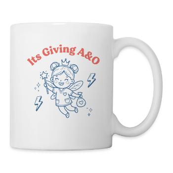 Its Giving A O x1 Funny Nurse - Mug - white - Right