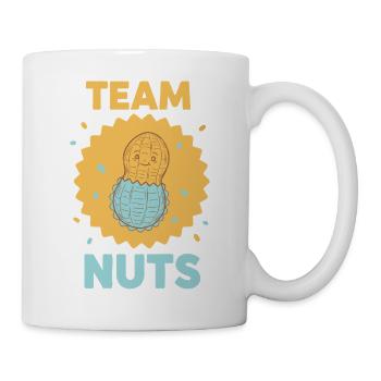 Geschlechterenthüllung Babyparty Team Junge Team Blaues Team - Tasse - Weiß - Rechts