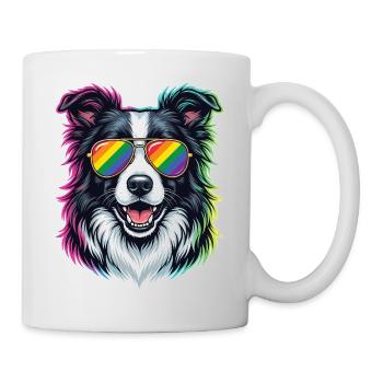 Pride-Monat LGBTQ – Border Collie - Tasse - Weiß - Rechts