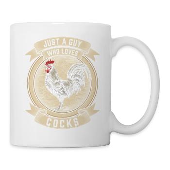 Pride Month LGBTQ - Just a Guy Who Loves Cocks - Mug - white - Right