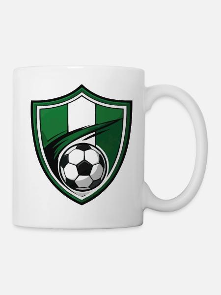 fussball-shield - Tasse - Weiß