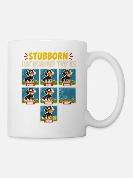 Sturer Dackel Tricks - Tasse - Weiß