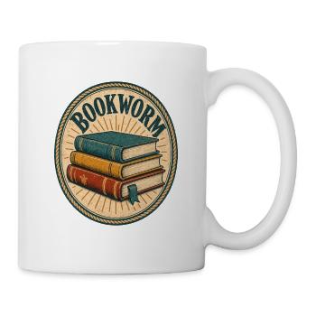 Bookworm Gifts, Classic Bookworm Reader Stack - Mug - white - Right