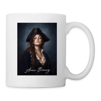 Anne Bonny Pirate Portrait - Mug - white - Right