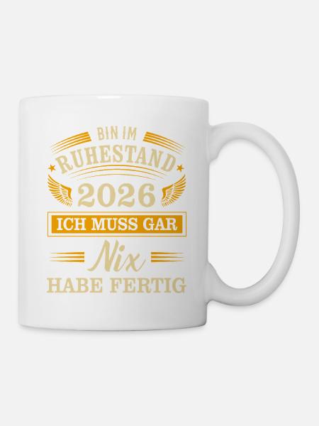 Rente 2026 - Tasse - Weiß