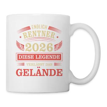 Rente 2026 - Tasse - Weiß - Rechts