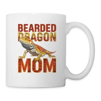 Bearded Dragon Mom Animal Lover Reptile Fan - Mug - white - Right
