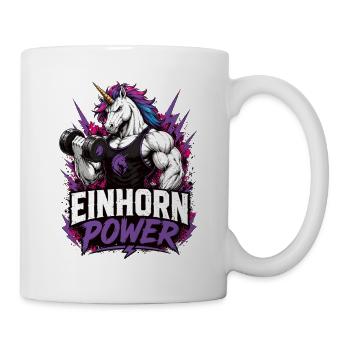 Chemise de sport Unicorn Power Fitness - Mug blanc - blanc - Droite