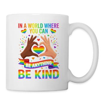Be Kind, Pride, Rainbow, Equality, LGBT - Mug - white - Right