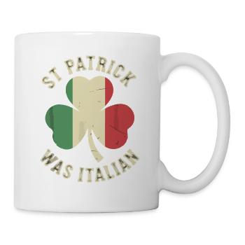 St Patrick Italien Kleeblatt - Tasse - Weiß - Rechts