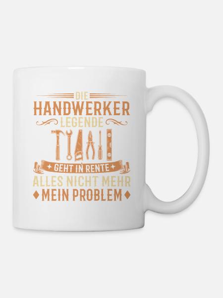Abschied Handwerker Legende in Rente - Tasse - Weiß