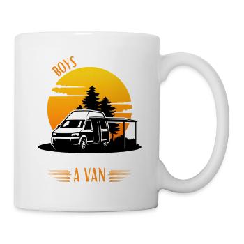Real Men Drive A Van Camper - Mug - white - Right