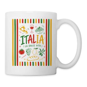 Italia - La dolce vita - Tasse - Weiß - Rechts