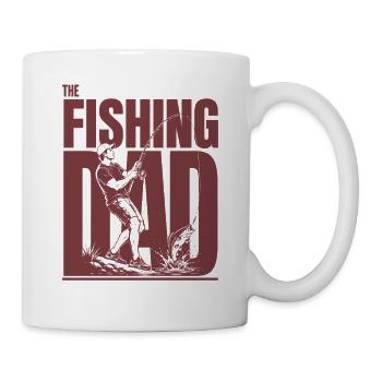 Papa pêcheur Papa Chemise - Mug blanc - blanc - Droite