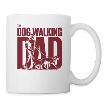 T-shirt Papa Hunde Promenant le Chien - Mug blanc - blanc - Droite