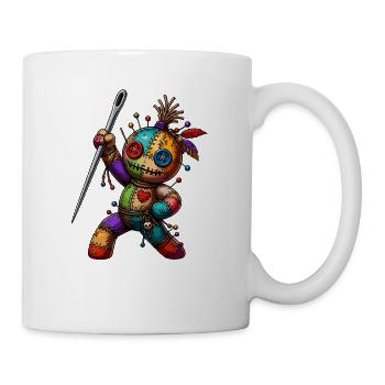 Patchwork Needle Puppet - Mug - white - Right