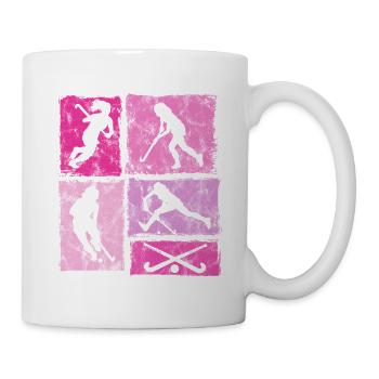Hockey Field Hockey Indoor Hockey Girls Retro - Mug - white - Right