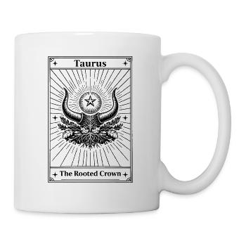 Taurus | Tarot card zodiac sign - Mug - white - Right