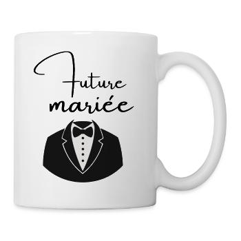 Future mariée - Mug blanc - blanc - Droite