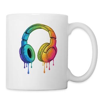 Graffiti Kopfhörer Gaming Gamer - Tasse - Weiß - Rechts