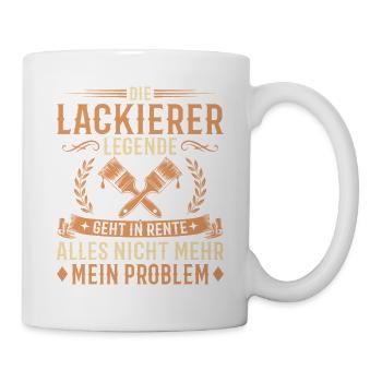 Abschied Lackierer Legende in Rente - Tasse - Weiß - Rechts