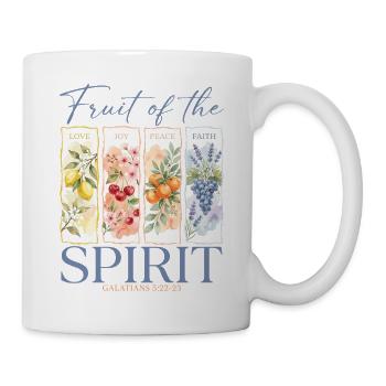 Fruit de l’Esprit Femmes chrétiennes - Mug blanc - blanc - Droite