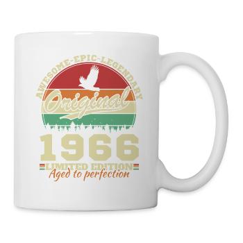 1966 Vintage Rétro Cadeau D'anniversaire - Mug blanc - blanc - Droite