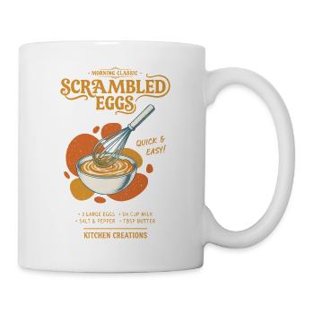 Breakfast Scrambled Eggs Funny Brunch Coffee Food - Mug - white - Right