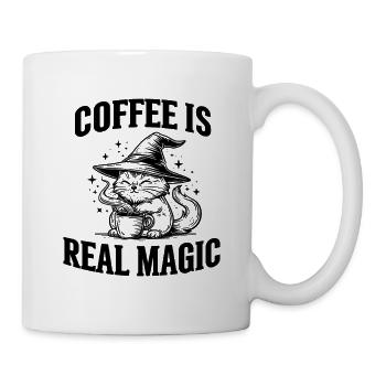 Coffee is real magic Coffee Cat Magic Wizard - Mug - white - Right