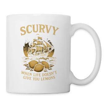 Kapitän Zitronenpein - Tasse - Weiß - Rechts