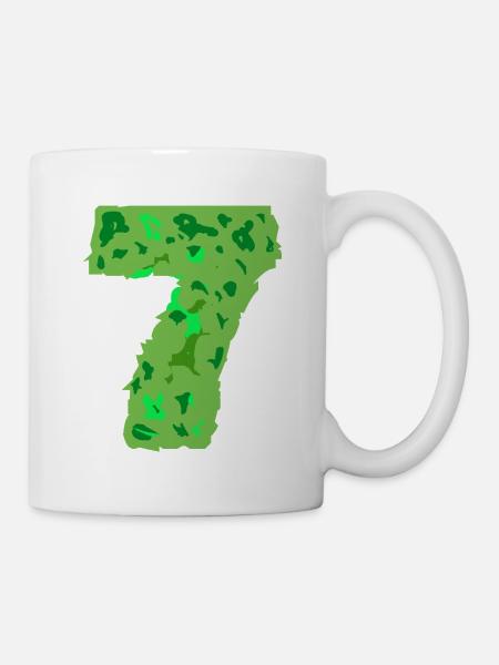 tarnungsfarbe Nummer sieben - Tasse - Weiß