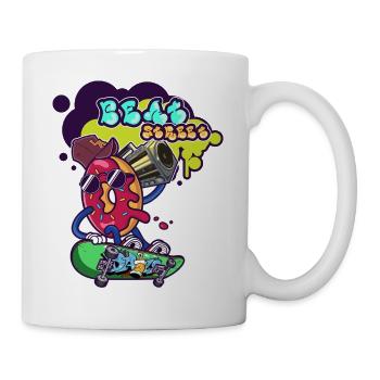 Donut Street Beat Boombox - Tasse - Weiß - Rechts