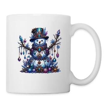 Kristallschneemann Schmuckzauber - Tasse - Weiß - Rechts