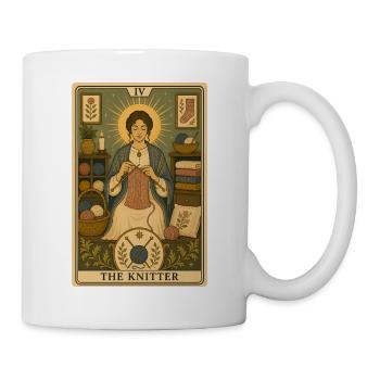 Knitter | Wool Knitting Tarot - Mug - white - Right
