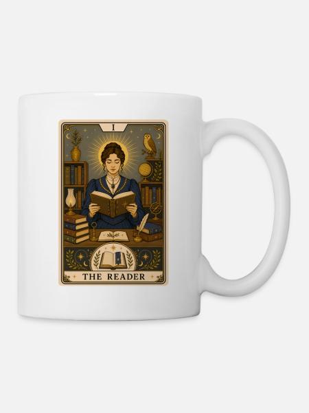 Leser | Bücher Tarot - Tasse - Weiß