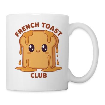 Breakfast French Toast Club Funny Brunch Coffee - Mug - white - Right