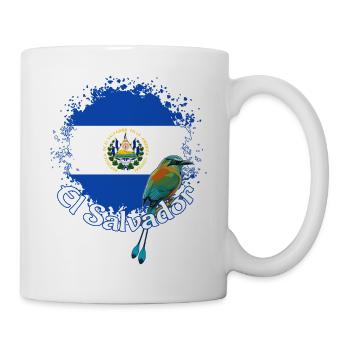 El Salvador Flag Salvadoran Flag El Salvador Map - Mug - white - Right