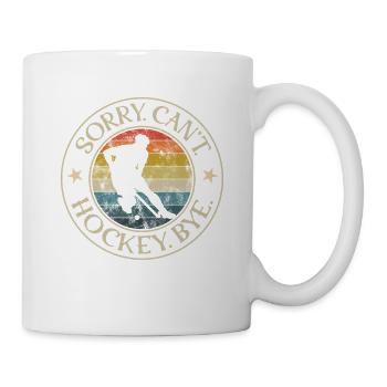 Field Hockey Sorry Can't Games Hockey Bye - Mug - white - Right
