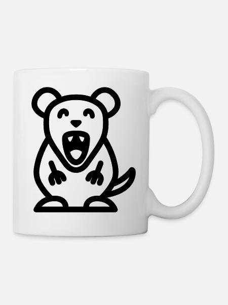 Maus - Tasse - Weiß