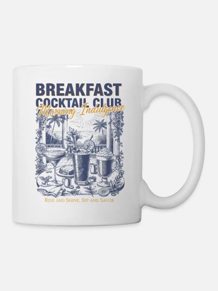 Frühstücks-Cocktailclub Morgenkaffee - Tasse - Weiß