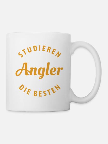 Studieren kann jeder | Angler Spruch - Tasse - Weiß
