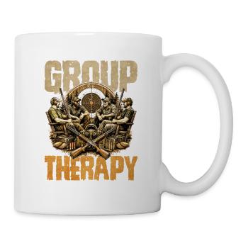 Shooting during group therapy - Mug - white - Right